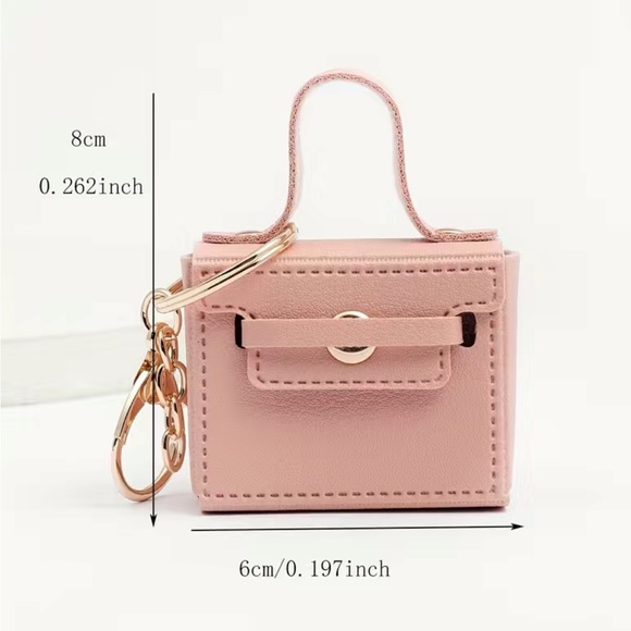 Pink mini Purse Bag Charm - Picture 4 of 4